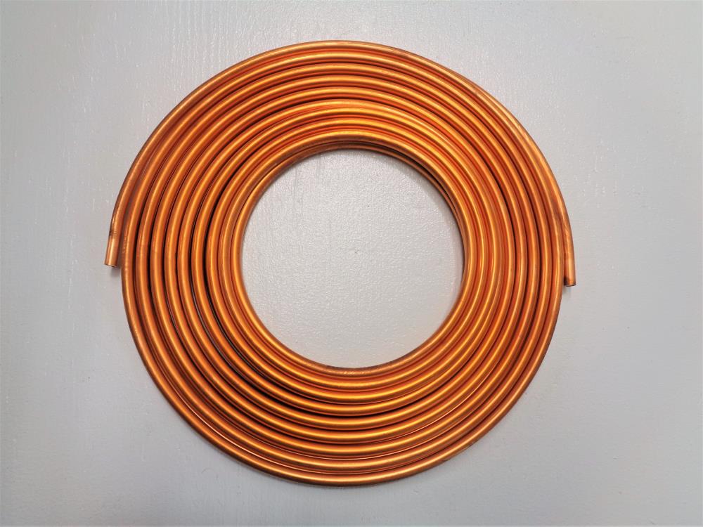Lot of (2) Howell Metal Soft Copper Refrigeration Coil Tube 3/8 in. x 50 ft.